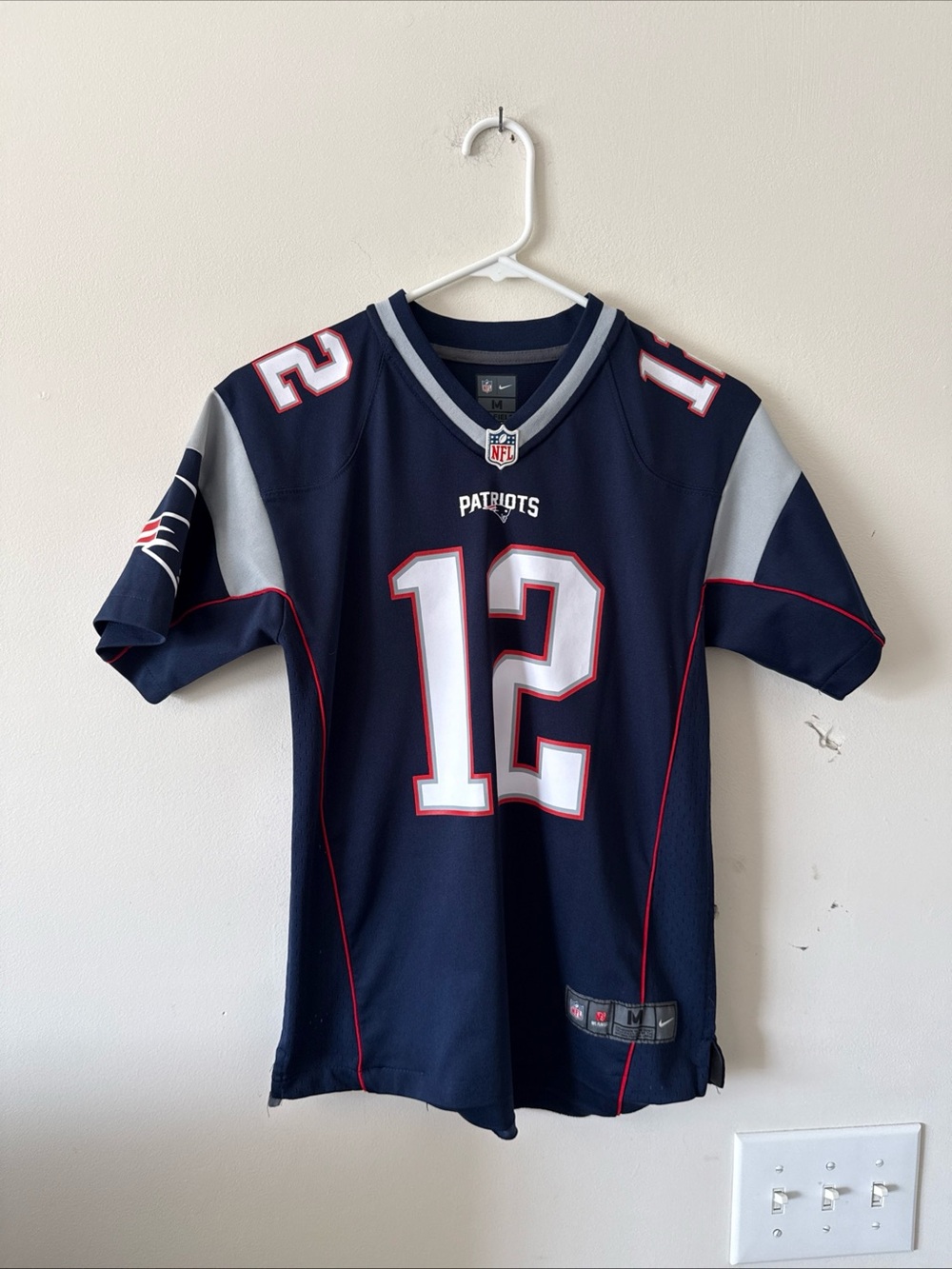 Kid’s Nike Tom Brady #12 New England Patriots NFL Jersey Sz Youth M